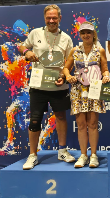 Julian Secures Silver at the English Open Pickleball Tournament